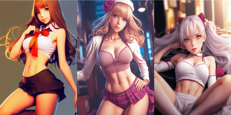 Anime Girls → Almost Real Pin-up Babes