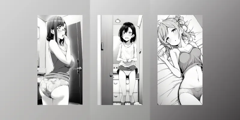 Coloring Manga Style Sexy Anime Girls