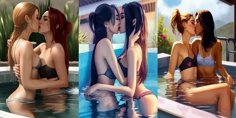 Sexy Jacuzzi Kisses