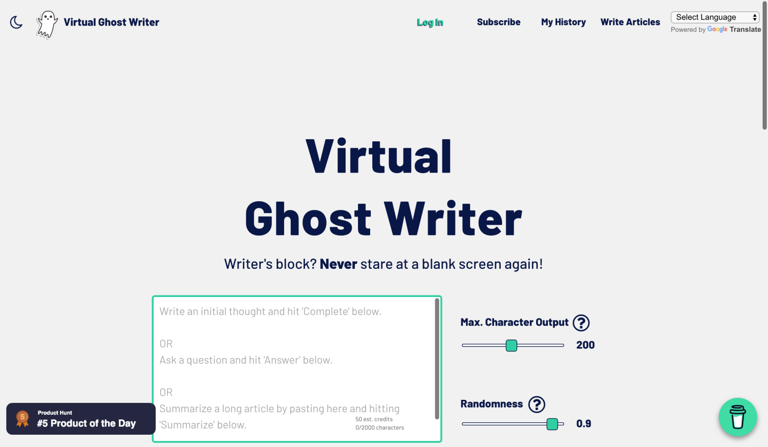 Virtual Ghost Writer-description_picture